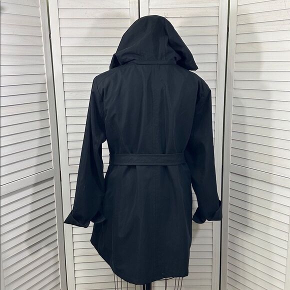 Dennis Basso Size 2X Hooded Coat Weather Resistant Black - Picture 9 of 15